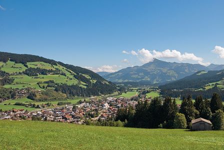 Distant view on Kirchberg in Tirol